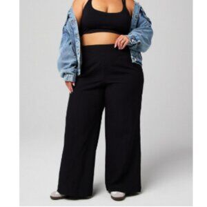 Fabletics Downtown Wide Leg Pant Black 2X